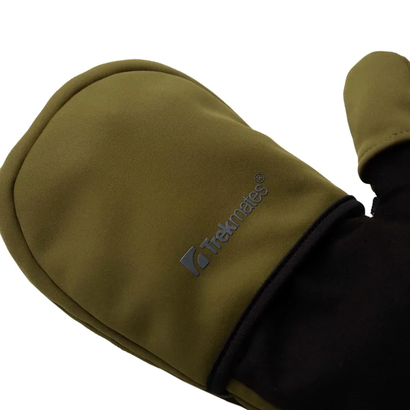 Trekmates Rigg Convertible Mitt - Olive-1